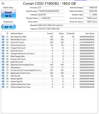 180GB SATA 2.5" Corsair SSD *ILMAINEN TOIMITUS*