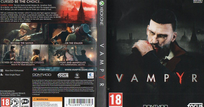 Vampyr	(57 449)	k			XBOXONE						18 - ikäraja