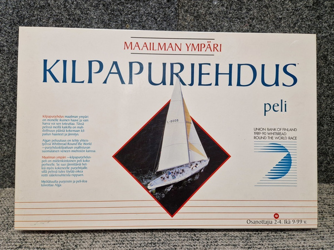 Maailman ympäri kilpapurjehdus peli Alga.UUSI