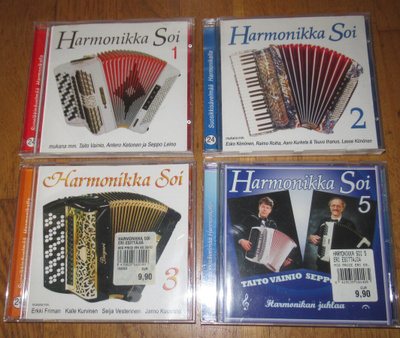 cd paketti 4kpl Harmonikka soi 1,2,3,5 kerralla