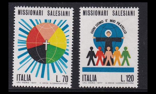 Italia 1563-4 ** Salesiaanilähetyssaarnaajat (1977)