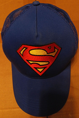 Superman logo Lippis Sininen takasäädöllä