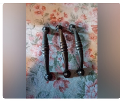 Vintage messinki vetimet 3 kpl