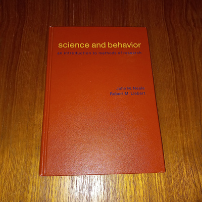 Science and behavior : introduction to methods of research