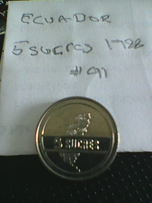 Ecuador 5 surces 1988, km#91