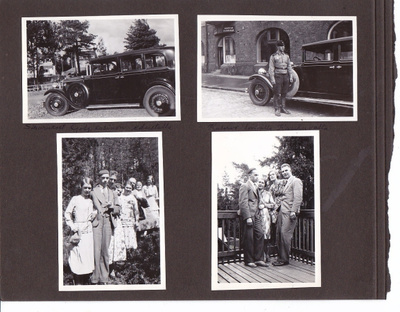 8 VANHAA Valokuvaa Kivat Autot Tähtiajo Lahti 1932 6 x 9 cm