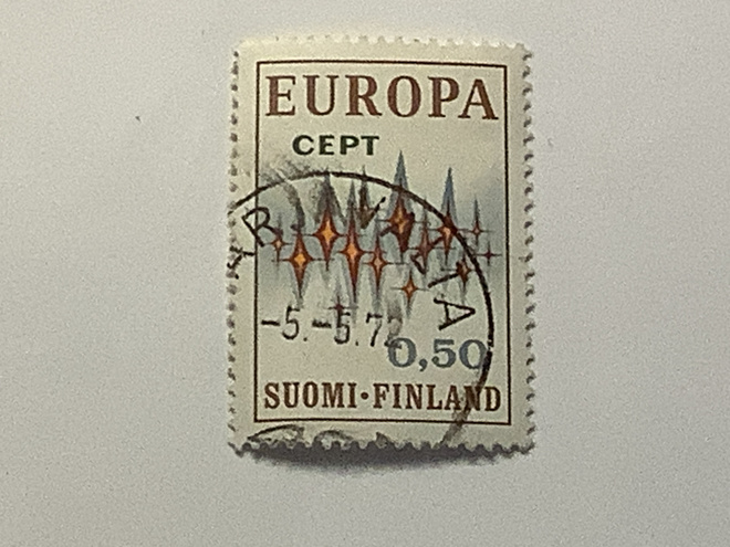 701 1972 Europa- Cept 2/2 o leimattu