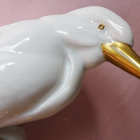 FIGUURI LINTU posliini  vanha ENS Saksa kork. 16cm - pikkukuva 2