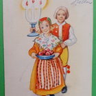 Maja Synnergren: Jouluomenoita ja kynttelikköä tuodaan, 1945 - pikkukuva 1