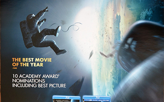Elokuvajuliste: Gravity (Sandra Bullock, George Clooney)