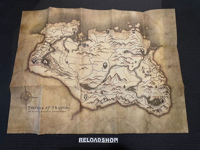 The Elder Scrolls V: Skyrim - Kartta