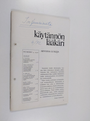 Käytännön lääkäri 4/1972