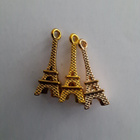 Kulta, hopea, pronssi ja ruusukulta Eiffel torni riipus - pikkukuva 4