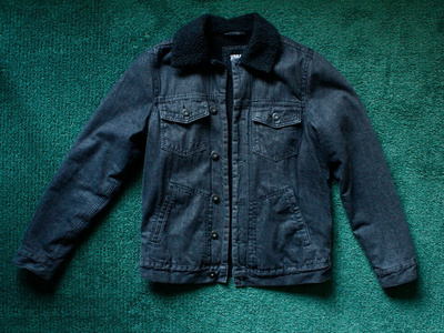 Urban Classics farkkutakki teddyvuorella (koko S)