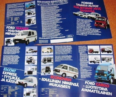 1988 Ford Transit, Cargo jne esite - KUIN UUSI - kuorma-auto