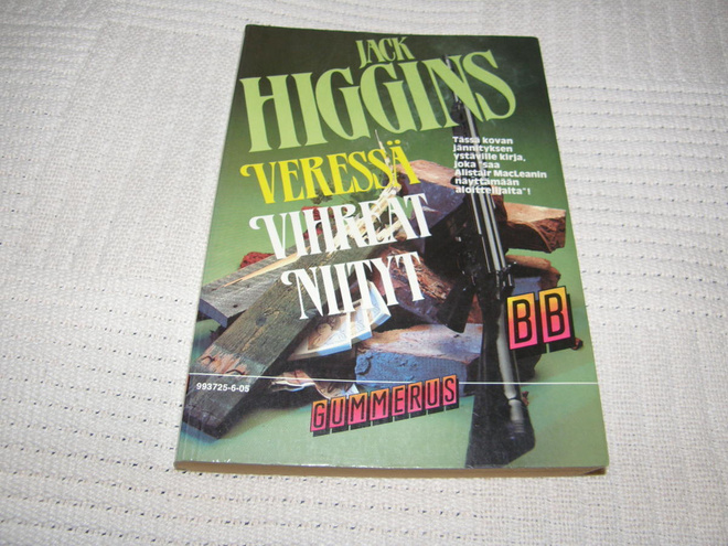 Jack Higgins Veressä vihreät niityt  -nid