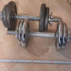Käsipainot 10kg ja 9 kg, rautaa - pikkukuva 1