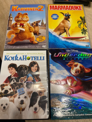 Koko perheen eläinelokuvat DVD-paketti 7 kpl suomidubi