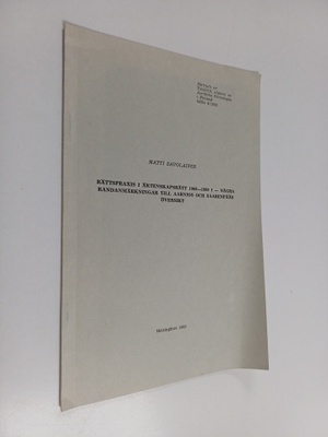 Matti Savolainen : Rättspraxis i äktenskapsrätt 1969-1980...