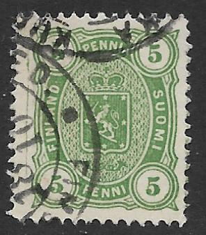Nelilukuiset 1885 5p (LAPE 20) OO