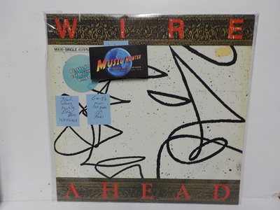 WIRE - AHEAD EX+/EX+ SAKSA 1987 12" MAXI