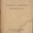 Algot Sandberg: Harald Langen salaisuus, Suomi 1919. 195 s. - pikkukuva 1