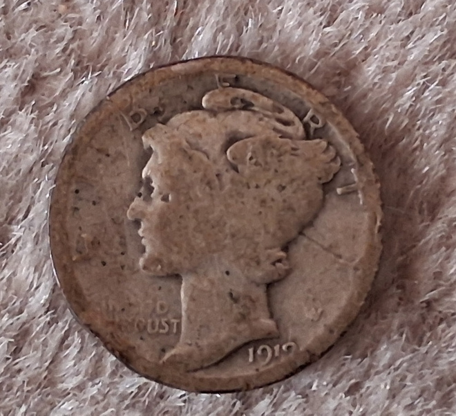 1 Dime "Mercury Dime" 1919