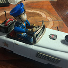 Vintage keräily peltinen poliisiauto - pikkukuva 3