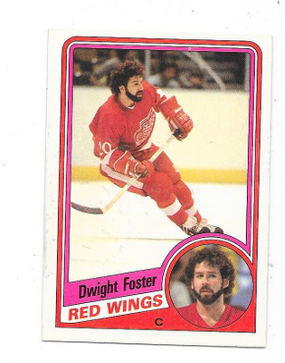 1984-85 OPC #53 Dwight Foster , Detroit Red Wings