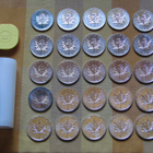 Hopeakolikko 25 x 1 Oz Unssi Canada Maple Leaf 2012 999.9 - pikkukuva 1