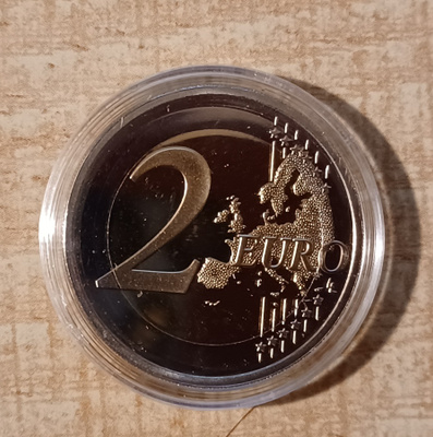 2 Euroa 2007 Itsenäisyys 90 vuotta. "Soutajat" Proof