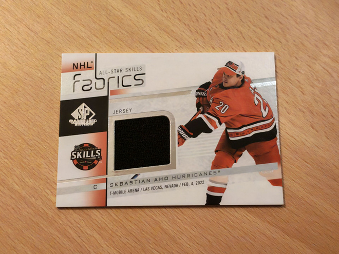 2022-23 SPGU Sebastian Aho NHL All-Star Skills Fabrics