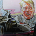 Postimerkki SUOMI 4 kpl Mika Häkkinen  Formula 1 v. 1998 - pikkukuva 3