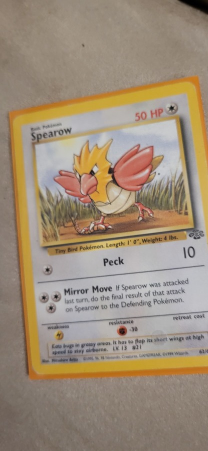 Spearow 62/64 - Jungle set card