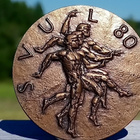Pronssinen SVUL 80. Valmistajan leimalla. Halkaisija - 44 mm - pikkukuva 1