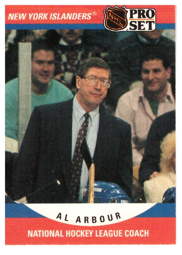 Legenda Valmentaja AL ARBOUR New York Islanders 1990 ProSet