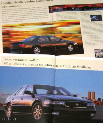 1998 Cadillac Seville esite - KUIN UUSI -  suom - 8 sivua