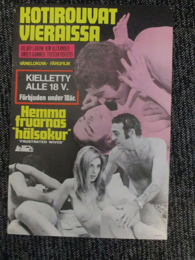 Kotirouvat vieraissa (1973) - vanha elokuvajuliste (K-18)