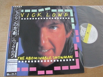 Nick Lowe The Abominable Showman lp japani 1983 obi liite