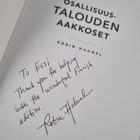 Robin Hahnel : Osallisuustalouden aakkoset (signeerattu, ... - pikkukuva 3