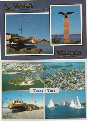 Vaasa 2 eril. pikkukuvia, mm. Faros".