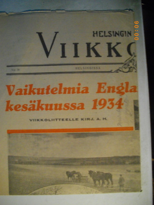 Helsingin Sanomat - Viikkoliite 30.9.1934