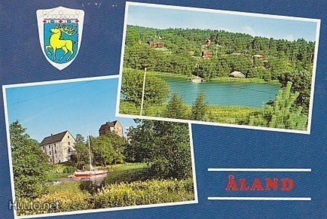 ÅLAND vaakuna sommitelmakortti väri  p175