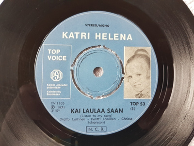 Katri Helena  – Kai Laulaa Saan / Kaipuu 7" single