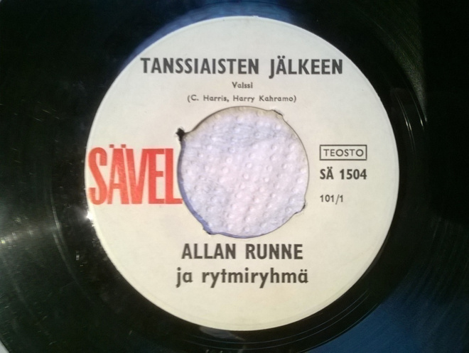 Allan Runne - Tanssiaisten Jälkeen 7" Single