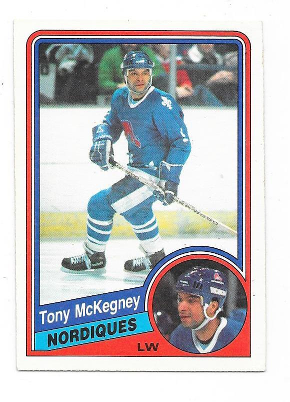 1984-85 OPC #283 Tony McKegney , Quebec Nordiques