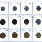 Vanhoja suom. kolikoita: 50p, 1mk, 5mk, 10mk, 50mk, 100mk - pikkukuva 1