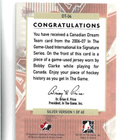 BOBBY CLARKE - DREAM TEAM - JERSEY=VALK - SILVER 1 of 60 - pikkukuva 2