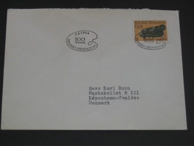 FDC 1964 Taiteilijaseura  EL, Tanskaan!