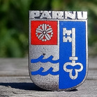 Pärnu Vaakuna Vanha merkki, ehjät emalit. Halkaisija - 22 mm - pikkukuva 4